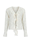 Anika Burnout Blouse - Off White
