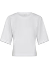 Asha Boxy Tee - White-T-shirts-Neo Noir-Butler Loftet