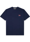 Baine Ganbei Tee - Navy Blazer-T-shirts-Woodbird-Butler Loftet