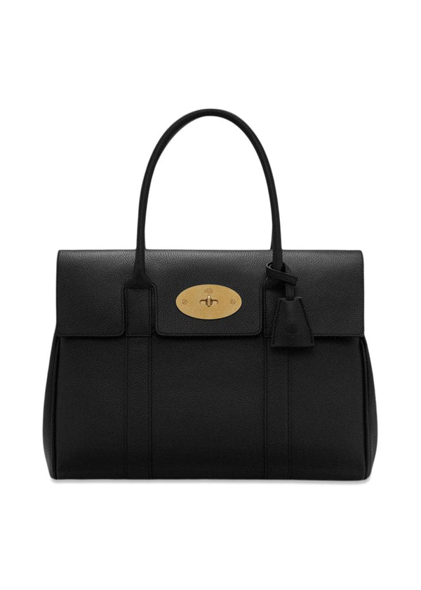 Bayswater Small Classic Grain - Black-Brass-Bags-Mulberry-Butler Loftet