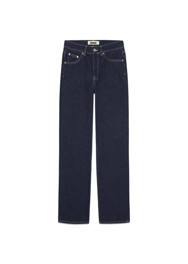 Carla Indigo Jeans - Washed Blue-Jeans-Woodbird-Butler Loftet