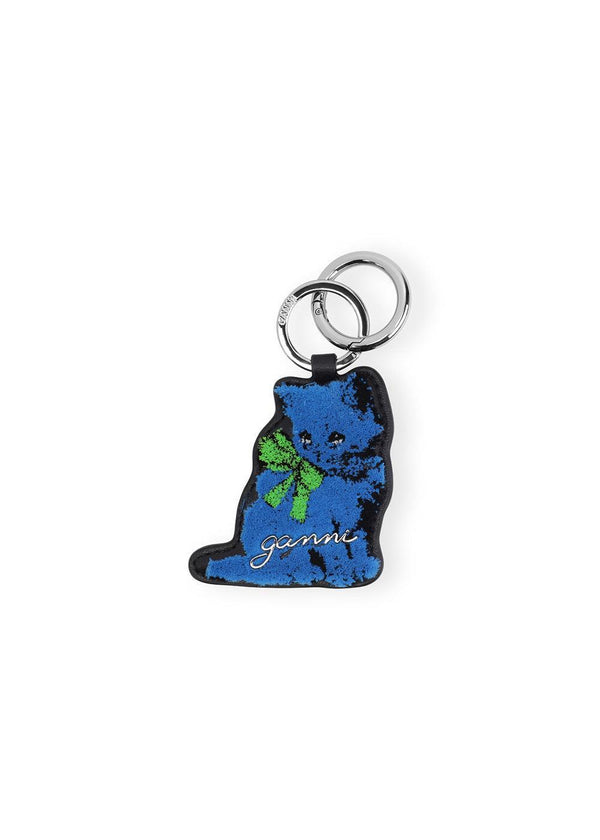 Cat Keyring - Dress Blues-Accessories-Ganni-Butler Loftet
