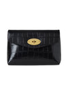 Darley Cosmetic Pouch - Black Shiny Small Croc-Wallet/Purse-Mulberry-Butler Loftet