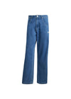 FIREBIRD PANTS - Medium Blue Denim-Pants-Adidas Originals-Butler Loftet