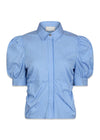Frannie Stripe Shirt - Light Blue-Blouses-Neo Noir-Butler Loftet