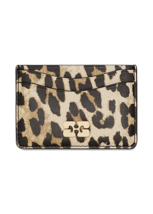Ganni Bou Card Holder Print - Leopard-Wallet/Purse-Ganni-Butler Loftet