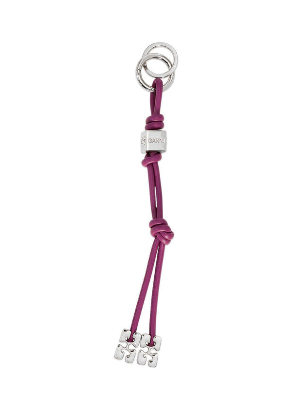 Ganni Bou Keyring - Boysenberry-Accessories-Ganni-Butler Loftet
