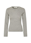 HirokiMD o-neck - Grey Melange-Knitwear-Modström-Butler Loftet