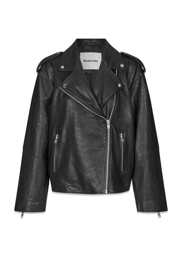 HullaMD solid jacket - Black-Outerwear-Modström-Butler Loftet