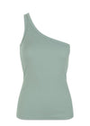 Modströms Igor one shoulder top - Sage. Køb toppe her.