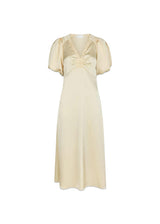 Illana Heavy Sateen Dress - Light Yellow-Dress-Neo Noir-Butler Loftet