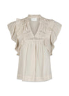 Jayla S Voile Top - Ivory-Top-Neo Noir-Butler Loftet
