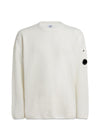 KNITWEAR - CREW NECK - Gauze White-Knitwear-C.P. Company-Butler Loftet