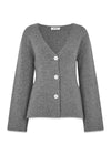 KlaytonMD cardigan - Grey Melange-Knitwear-Modström-Butler Loftet