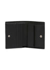 LEATHER BIFOLD WALLET WITH MARNI MENDING - Black