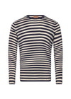 MMGAdam Soft Stripe Knit - Indigo Blue Stripe-Knitwear-Mos Mosh Gallery-Butler Loftet