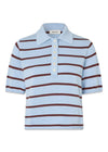 Malvamd SS stripe polo - Cashmere Blue Andorra Stripe