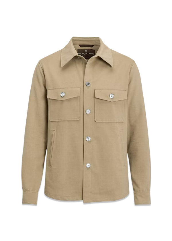 Maverick Jacket - Dusty Beige-Outerwear-Oscar Jacobson-Butler Loftet