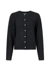 Nuna Knit Cardigan - Black-Knitwear-Neo Noir-Butler Loftet