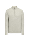 Paul Half Zip - Lunar Grey-Knitwear-Oscar Jacobson-Butler Loftet