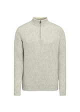 Paul Half Zip - Lunar Grey-Knitwear-Oscar Jacobson-Butler Loftet