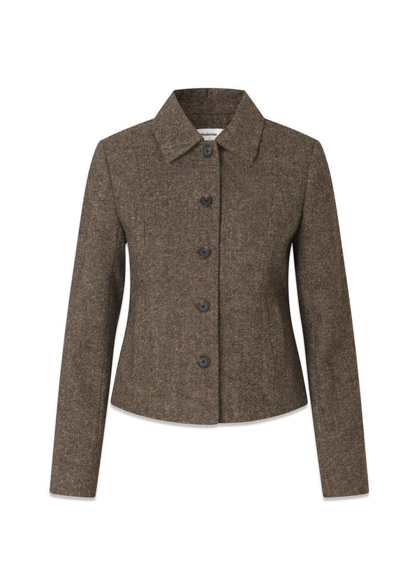 Rockymd blazer - Dark Brown Melange-Blazers-Modström-Butler Loftet