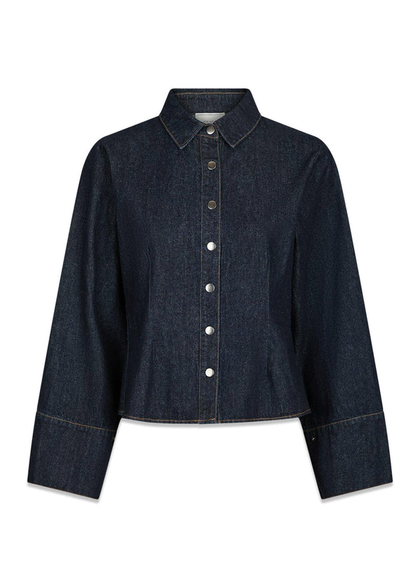 Rosa Denim Shirt - Dark Blue-Shirts-Neo Noir-Butler Loftet