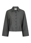 Rosa Pinstripe Shirt - Grey