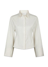 Rosa Pinstripe Shirt - White-Shirts-Neo Noir-Butler Loftet