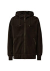 SWEATSHIRTS HOODED OPEN DIAGONAL - Black-Hoodies-C.P. Company-Butler Loftet
