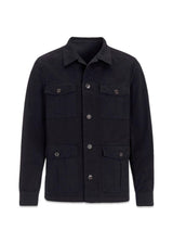 Safari Shirt Jacket - Navy-Shirts-Oscar Jacobson-Butler Loftet