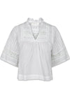 Siama S Voile Blouse - White-Blouses-Neo Noir-Butler Loftet