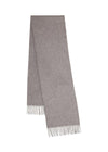Small Solid Merino Wool Scarf - Light Grey Melange-Scarf-Mulberry-Butler Loftet