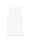 Soft Cotton Rib Tank Top - Bright White