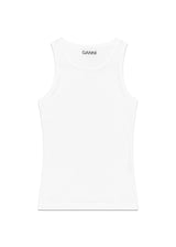 Soft Cotton Rib Tank Top - Bright White