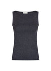 Talia Glitter Knit Top - Midnight Blue