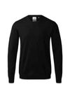 Turin Pullover O Neck - Black-Knitwear-Clipper-Butler Loftet