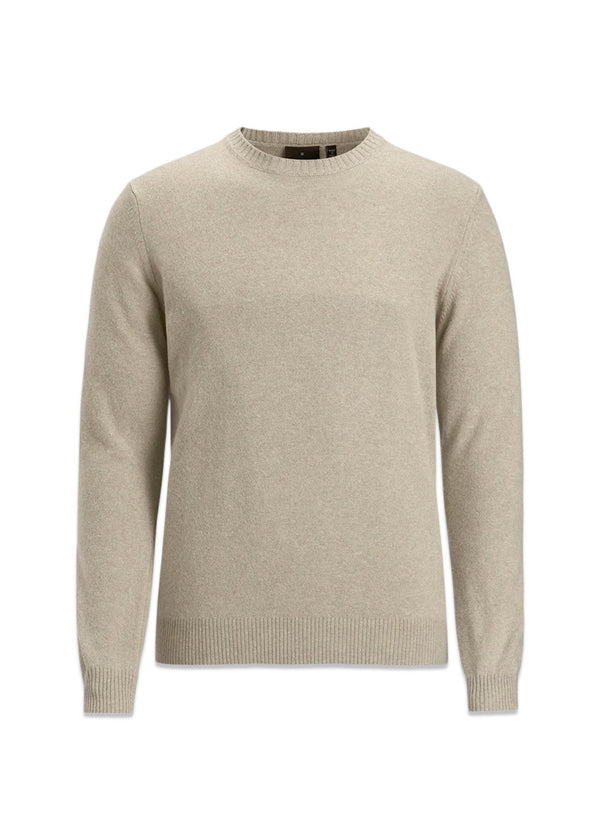 Valter Roundneck - Brick Beige-Knitwear-Oscar Jacobson-Butler Loftet