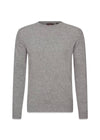 Valter Roundneck - Grey Melange-Knitwear-Oscar Jacobson-Butler Loftet