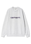 W Carhartt Sweat - Ash Heather / Tyrian