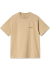 W S/S American Script T-Shirt - Sable