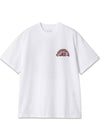 W S/S Jazzy T-Shirt - White / Desire