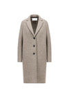 WOMEN OVERCOAT PRESSED WOOL - Natural Casha-Outerwear-Harris Wharf London-Butler Loftet