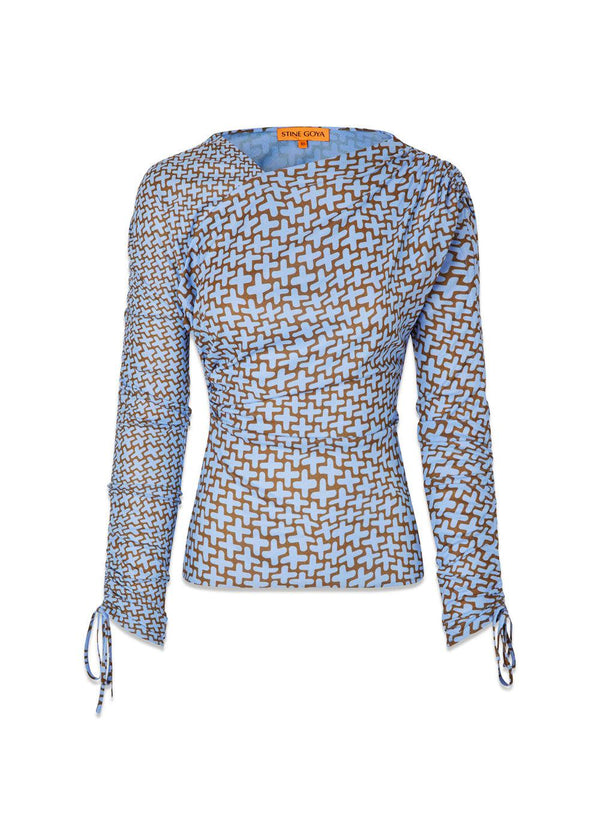 2245 Dry Jersey - Graphic Weave-Blouses-Stine Goya-Butler Loftet