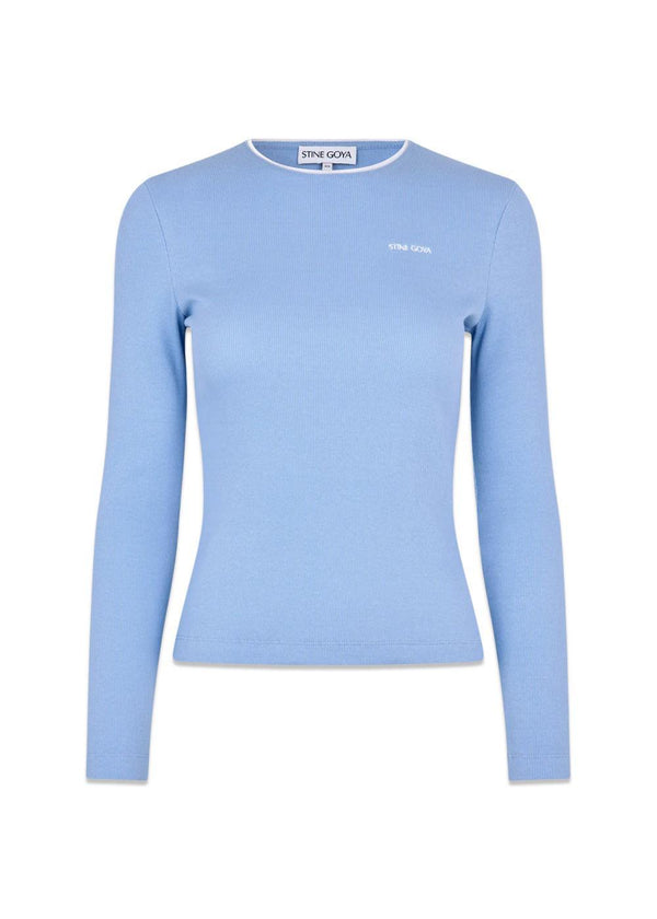 2385 Rib - Bel Air Blue-T-shirts-Stine Goya-Butler Loftet