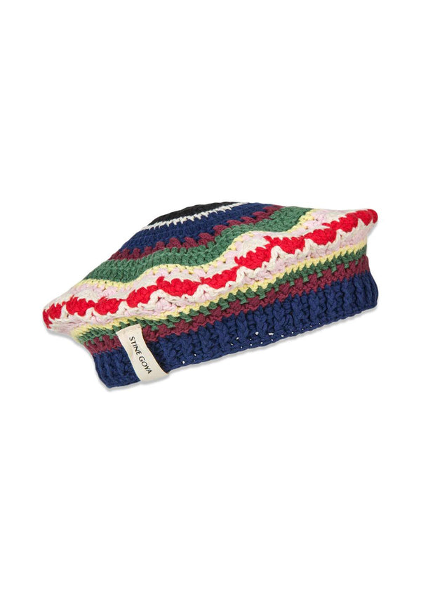 2511 Crochet Hat - Tapestry Stripes-Headwear-Stine Goya-Butler Loftet
