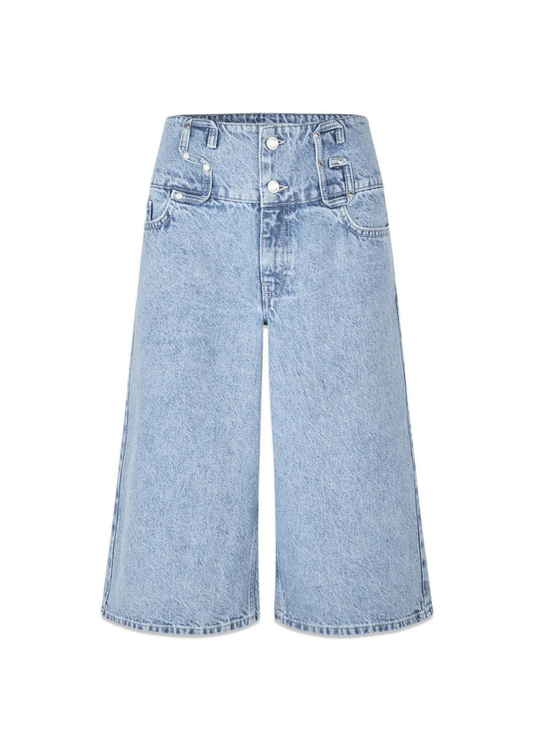2514 Light Wash Denim - Denim Blue-Shorts-Stine Goya-Butler Loftet
