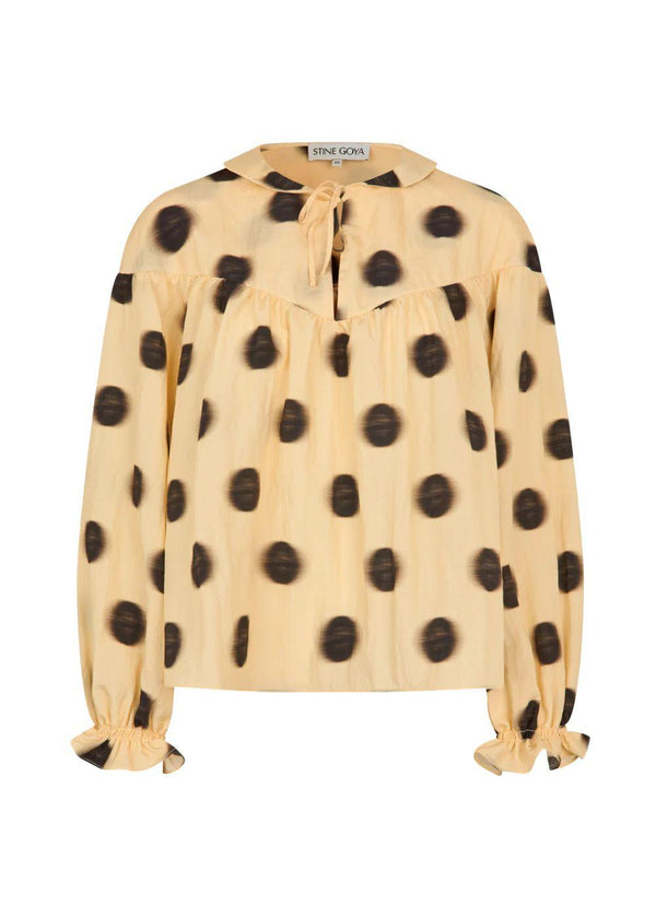 2526 Crinkled Viscose Pirouette - Dots In Motion-Blouses-Stine Goya-Butler Loftet