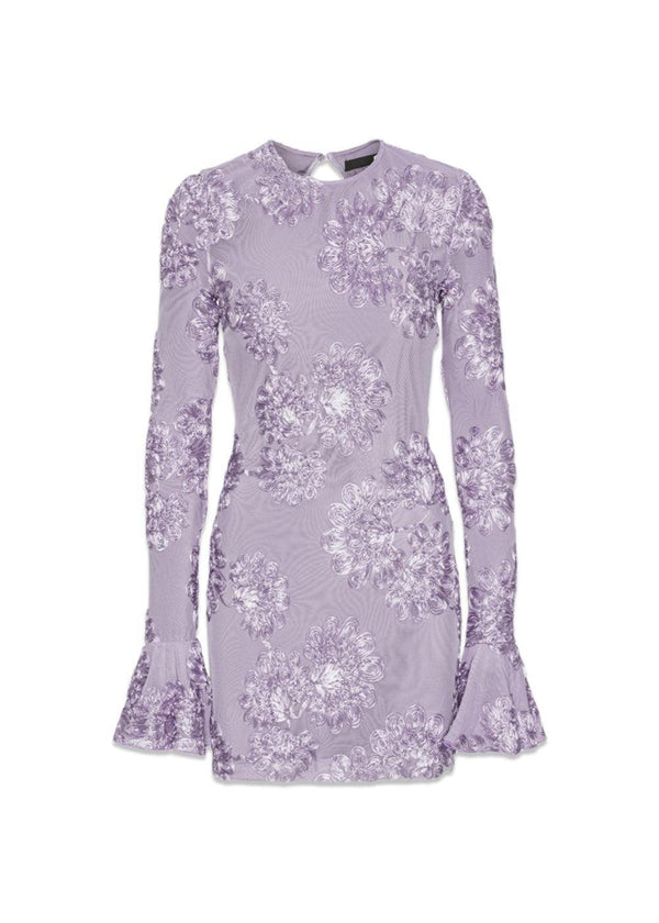 3D MESH MINI DRESS - Lavender Aura-Dress-Rotate-Butler Loftet
