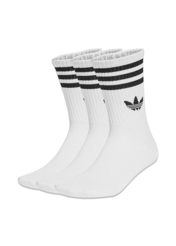 3S CREW S 3P - White-Socks/stockings-Adidas Originals-Butler Loftet